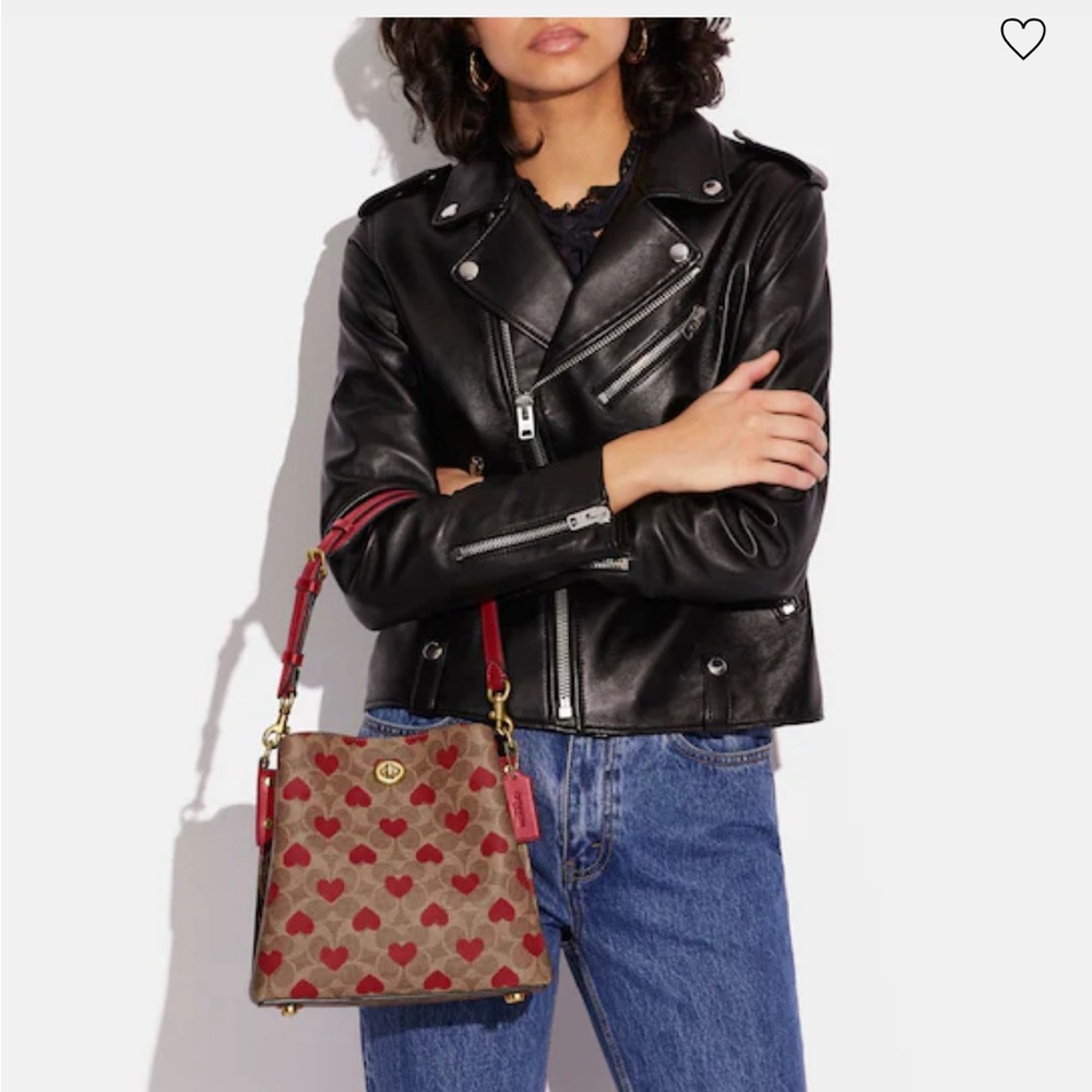 Coach Willow Hearts Crossbody Bag - Picture 8 of 10